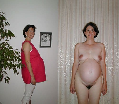 Фото беременных девушек в одежде и без нее 10 фото