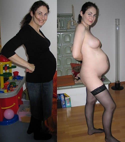 Фото беременных девушек в одежде и без нее 11 фото