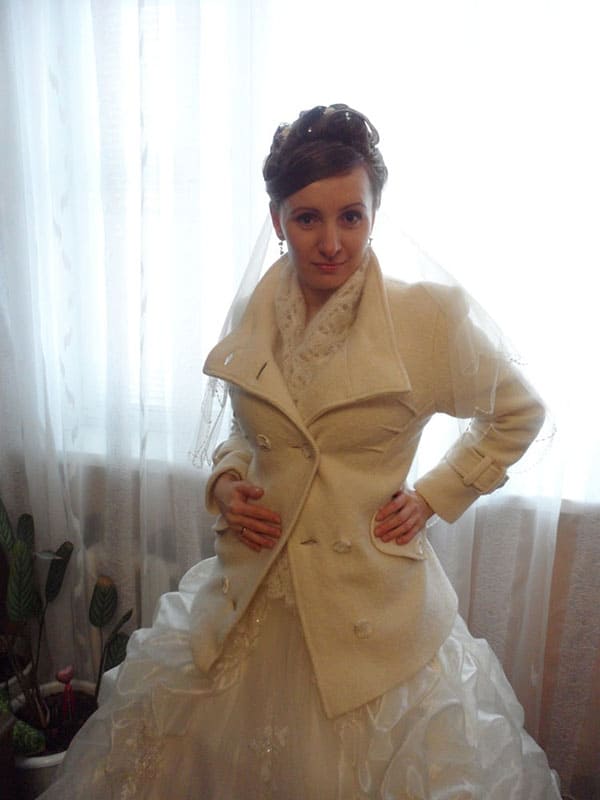 Русская невеста раздевается дома на камеру 1 фото