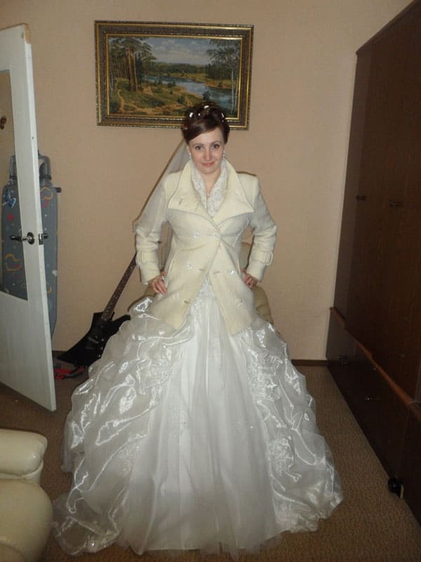 Русская невеста раздевается дома на камеру 2 фото
