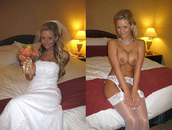 Фотографии невест до и после свадьбы голышом 1 фото