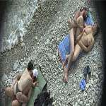 Подсмотренный секс русских свингеров на пляже